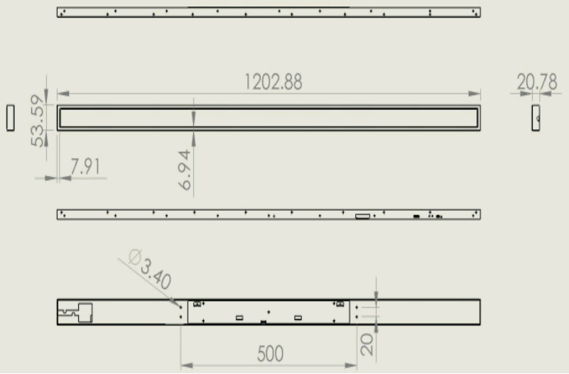 條形屏廣告機新零售行業-產品結構圖 條形屏廣告機新零售行業-產品結構圖